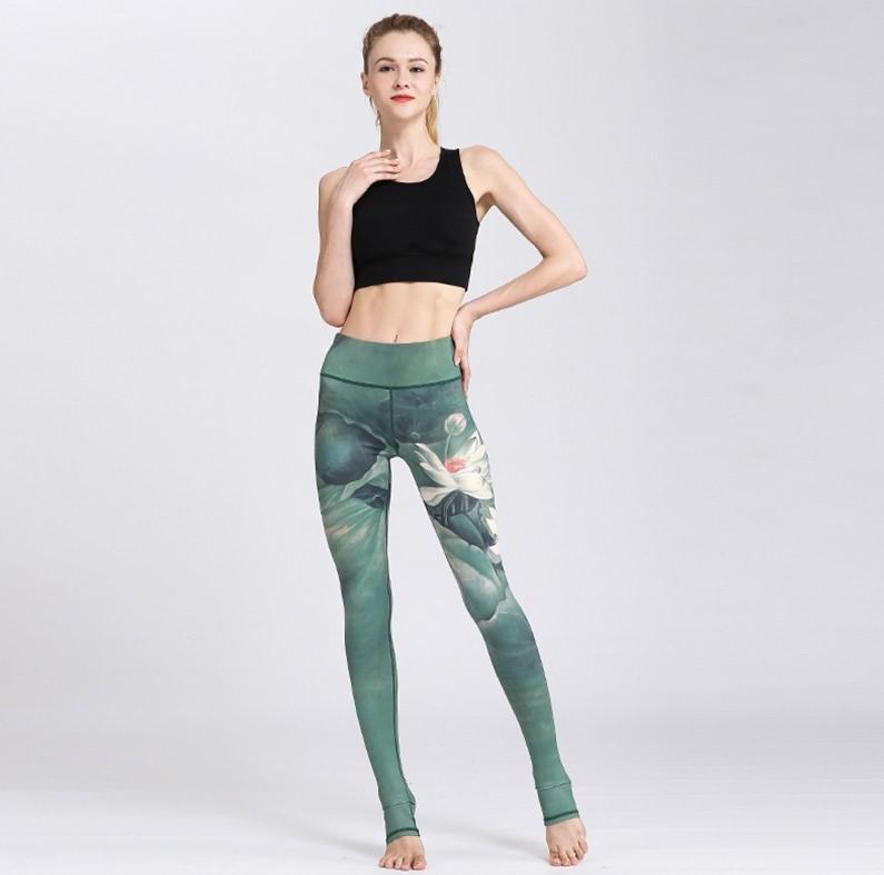 Legging Yoga Vert Green Lotus